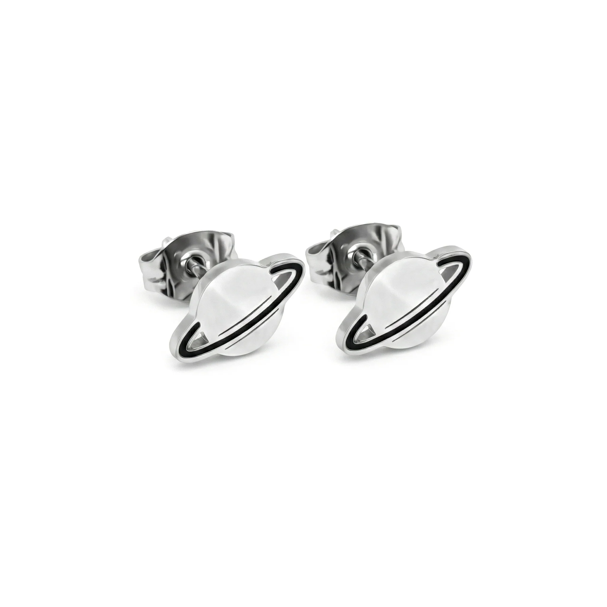 Set Aretes Acero Saturn - Image 6